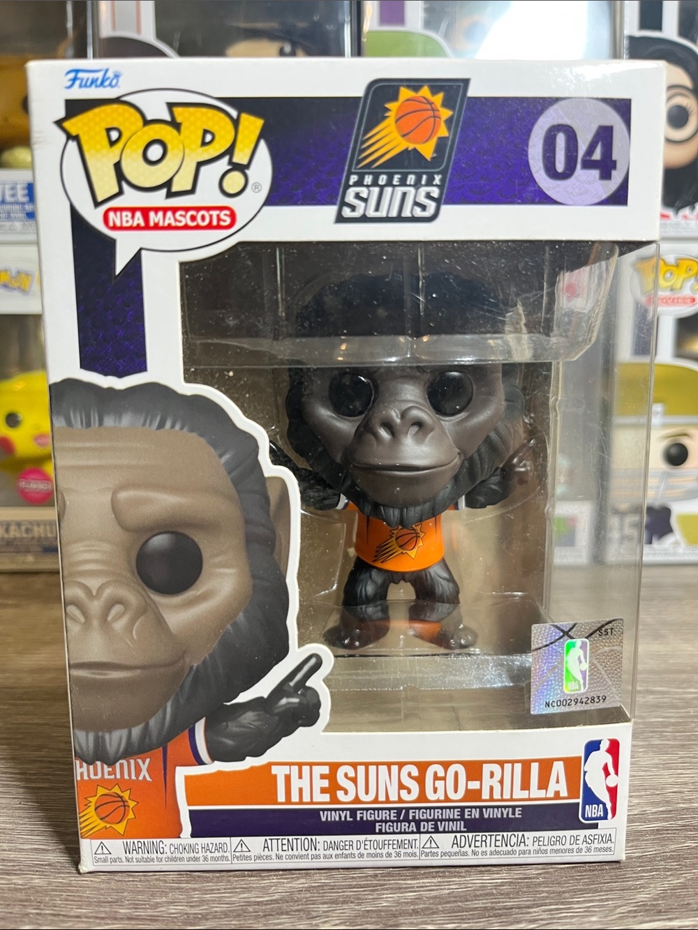 Funko Pop! Phoenix Suns Go-Rilla Vinyl Figure - Orange, Purple, Black